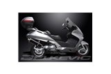 HONDA FJS600 FJS400 SILVERWING 02-14 KIT SCARICO SILENZIATORE BSAU CARBONIO OVALE DA 450 MM