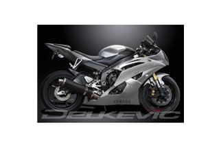 YAMAHA YZFR6 YZF-R6 13S 2006-18 450MM OVALE CARBONIO BSAU KIT SCARICO SILENZIATORE