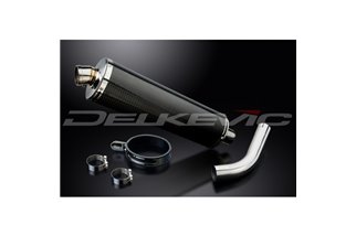 HONDA VFR800X CROSSRUNNER 11-19 450MM OVAL CARBON BSAU SILENCER EXHAUST KIT