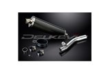 SUZUKI GSXR1000 2003-2004 K3-K4 450MM OVALE CARBONIO BSAU KIT SCARICO SILENZIATORE