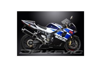 SUZUKI GSXR1000 2003-2004 K3-K4 450MM OVAL CARBON BSAU SILENCER EXHAUST KIT