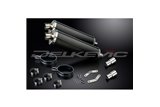 TRIUMPH SPEED TRIPLE 1050 11-14 450MM OVALE CARBONIO BSAU KIT SCARICO SILENZIATORE