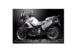 YAMAHA XT1200Z XTZ1200 SUPERTENERE 10-21 KIT SILENZIATORE DI SCARICO OVALE IN CARBONIO DA 450 MM