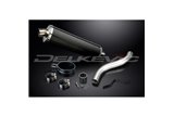 TRIUMPH SPEED TRIPLE 955I 02-04 HI LEVEL 450MM OVAL CARBON BSAU EXHAUST KIT