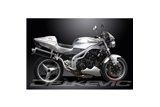 TRIUMPH SPEED TRIPLE 955I 02-04 KIT SCARICO BSAU CARBONIO OVALE 450MM HI LEVEL