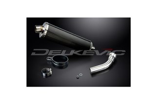 BMW K1200S 2005-2009 KIT SCARICO SILENZIATORE BSAU CARBONIO OVALE DA 450 MM