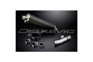 HONDA NC700 D-S-X 2012-2017 450MM OVAL CARBON BSAU SILENCER EXHAUST KIT