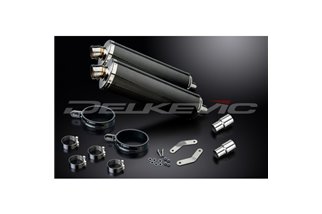 TRIUMPH SPEEDTRIPLE R1050 12-16 KIT SCARICO SILENZIATORE BSAU CARBONIO OVALE DA 450 MM