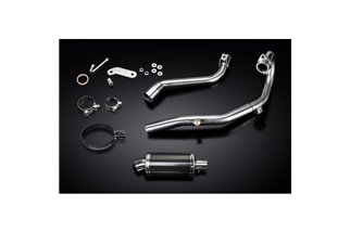 SISTEMA DI SCARICO COMPLETO HONDA CRF250L 2017-2020 SILENZIATORE OVALE IN CARBONIO DA 225 MM