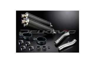 YAMAHA FJ1100 FJ1200 1984-1987 450MM OVAL CARBON BSAU SILENCER EXHAUST KIT