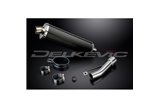 HONDA GB400F-F2-TT H3 NC20 85-89 450MM OVAL CARBON BSAU SILENCER EXHAUST KIT