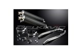 KIT SCARICO SILENZIATORE BSAU CARBONIO OVALE HONDA XL1000 V VARADERO 1999-14 450MM