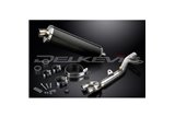 KIT SCARICO SILENZIATORE BSAU CARBONIO OVALE HONDA NT700V DEAUVILLE 2006-2015 450MM