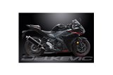 YAMAHA YZF-R3 2015-24 MT03 17-24 450MM CARBONIO BSAU KIT SCARICO SILENZIATORE