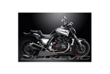 KIT SILENZIATORE DI SCARICO OVALE IN CARBONIO YAMAHA V-MAX 1700 2009-2016 DA 450 MM