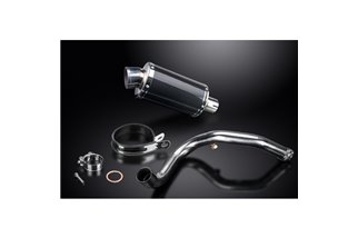 BMW G310R G310GS 2017-20 SISTEMA DI SCARICO DECAT SILENZIATORE OVALE IN CARBONIO DA 225 MM