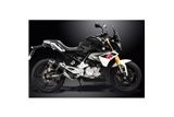 BMW G310R G310GS 2017-20 SISTEMA DI SCARICO DECAT SILENZIATORE OVALE IN CARBONIO DA 225 MM