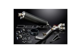 HONDA CB1000R-RA 2008-2017 DECAT 450MM OVAL CARBON BSAU SILENCER EXHAUST KIT