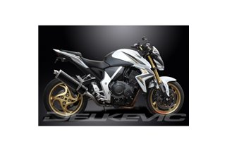 KIT SCARICO SILENZIATORE HONDA CB1000R-RA 2008-2017 DECAT 450MM OVALE IN CARBONIO BSAU