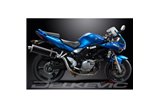 SUZUKI SV650 S 03-15 KIT SCARICO SILENZIATORE BSAU CARBONIO OVALE 450MM HI-LEVEL