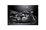 YAMAHA XJR1300 2004-2006 450MM OVAL CARBON BSAU SILENCER EXHAUST KIT