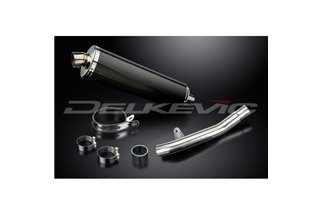 KIT SCARICO SILENZIATORE BSAU CARBONIO OVALE HONDA CBF250 2004-2012 450MM