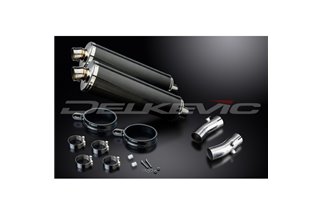 KIT SCARICO SILENZIATORE BSAU CARBONIO OVALE HONDA CB1300DC X-4 1997-2003 450MM