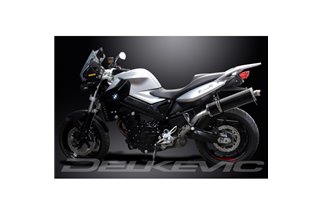 BMW F800 R 2009-2019 KIT SCARICO SILENZIATORE BSAU CARBONIO OVALE DA 450 MM