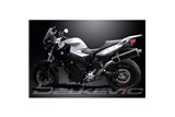 BMW F800 R 2009-2019 KIT SCARICO SILENZIATORE BSAU CARBONIO OVALE DA 450 MM