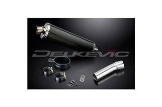 BMW F800 GS 2007-2018 KIT SCARICO SILENZIATORE BSAU CARBONIO OVALE DA 450 MM