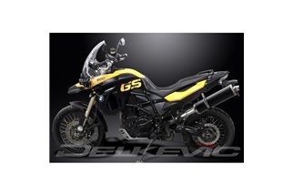 BMW F800 GS 2007-2018 KIT SCARICO SILENZIATORE BSAU CARBONIO OVALE DA 450 MM