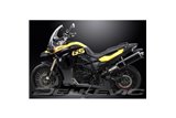 BMW F800 GS 2007-2018 KIT SCARICO SILENZIATORE BSAU CARBONIO OVALE DA 450 MM