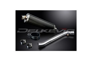 KAWASAKI ZX10R NINJA 16-18 DECAT 450MM OVAL CARBON BSAU SILENCER EXHAUST KIT