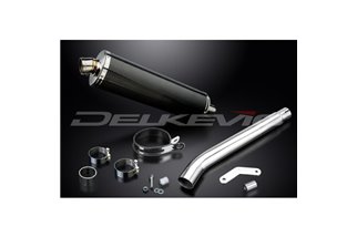 HONDA XL600V TRANSALP 1987-2000 450MM OVAL CARBON BSAU SILENCER EXHAUST KIT