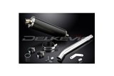 HONDA XL600V TRANSALP 1987-2000 450MM OVAL CARBON BSAU SILENCER EXHAUST KIT