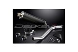 SUZUKI GSXR750 06-07 K6-K7 DECAT 450MM OVAL CARBON BSAU SILENCER EXHAUST KIT