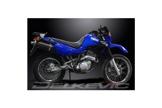 YAMAHA XT600 E 1990-2005 KIT SCARICO SILENZIATORE BSAU CARBONIO OVALE DA 450 MM