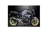 KIT SILENZIATORE DI SCARICO OVALE IN CARBONIO YAMAHA MT-10 MT10 2016-2021 450MM