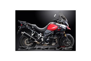 KIT SILENZIATORE DI SCARICO OVALE IN CARBONIO SUZUKI DL1000 V-STROM DL1050 2014-2024 450MM