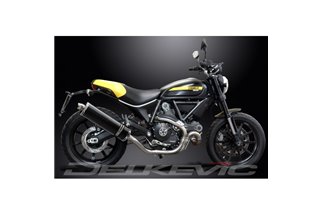 DUCATI SCRAMBLER FULL THROTTLE 2015-2016 450MM OVAL CARBON BSAU EXHAUST KIT