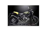 DUCATI SCRAMBLER FULL THROTTLE 2015-2016 KIT SCARICO BSAU CARBONIO OVALE DA 450 MM