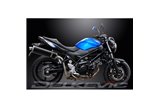 KIT SILENZIATORE DI SCARICO OVALE IN CARBONIO SUZUKI SV650 2016-2024 DA 450 MM