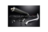 SUZUKI DR650 SE 1996-2019 450MM OVAL CARBON BSAU SILENCER EXHAUST KIT