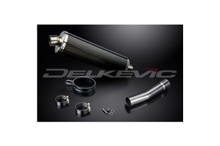 TRIUMPH DAYTONA 2001-2002 450MM OVAL CARBON BSAU SILENCER EXHAUST KIT