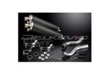 KIT SCARICO SILENZIATORE BSAU OVALE IN CARBONIO KAWASAKI Z1000SX 2010-19 TOURER 450MM