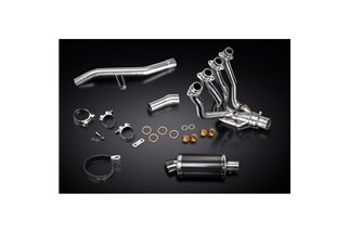 KAWASAKI GTR1400 07-20 COMPLETE EXHAUST SYSTEM 225MM OVAL CARBON SILENCER