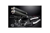 DUCATI MONSTER 620-695-800 02-08 450MM OVALE CARBONIO BSAU KIT SCARICO SILENZIATORE