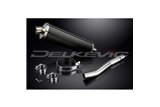 KIT SCARICO SILENZIATORE BSAU CARBONIO OVALE HONDA XRV750 AFRICA TWIN 93-03 450MM