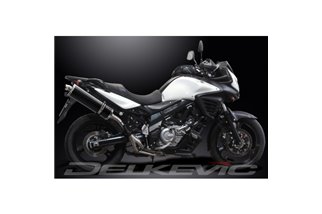 SUZUKI DL650 V-STROM ABS 2012-16 KIT SCARICO SILENZIATORE BSAU CARBONIO OVALE DA 450 MM