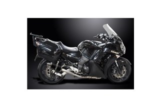 KAWASAKI GTR1400 07-20 SISTEMA DI SCARICO COMPLETO 42 SILENZIATORE OVALE IN CARBONIO DA 225 MM